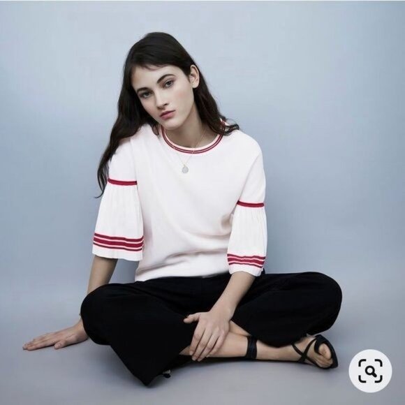NWT Maje Monica sweater In White Size 3 (L) - Picture 1 of 13